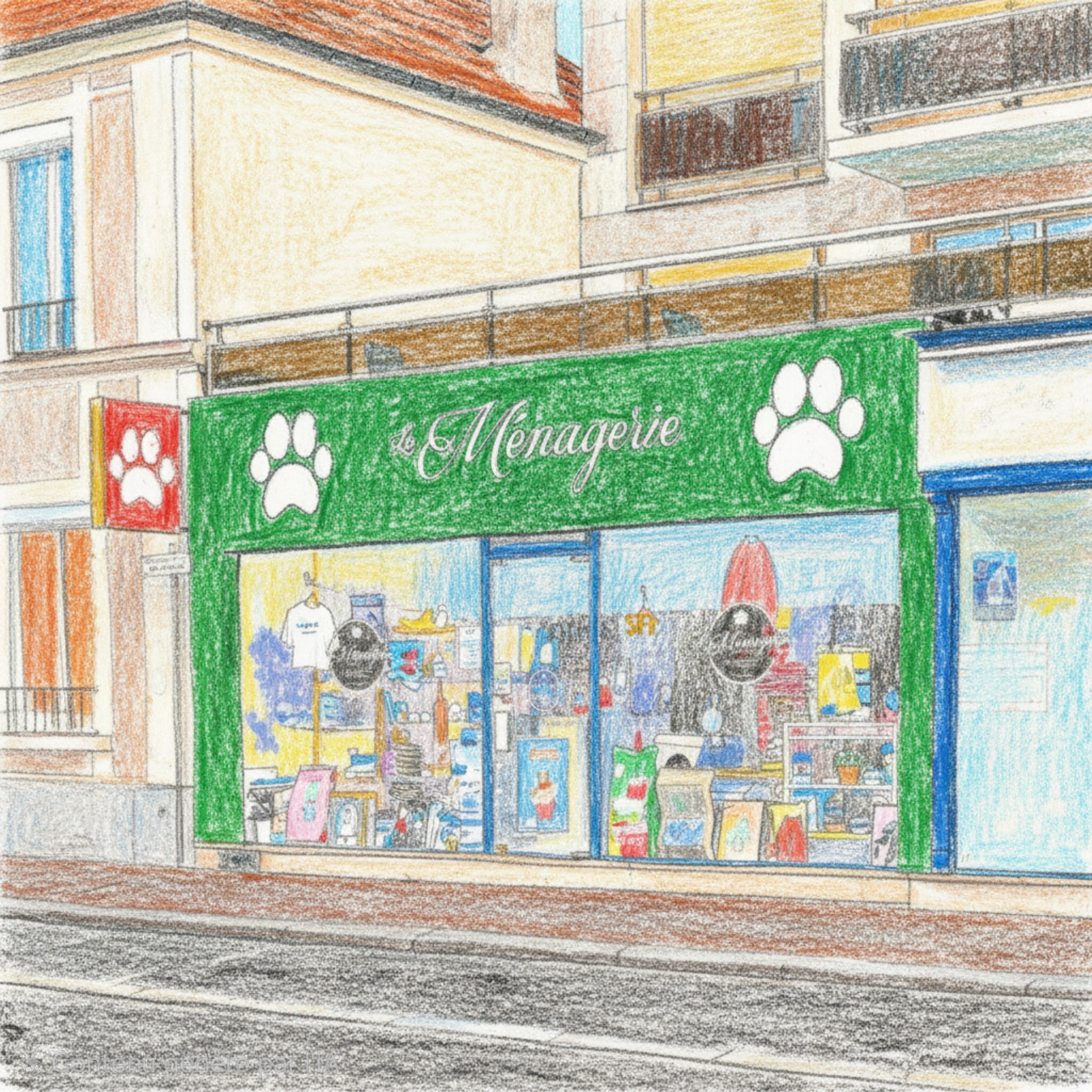 Illustration façade La Ménagerie Saint Maur